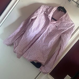 Cruel girl stripped button down
